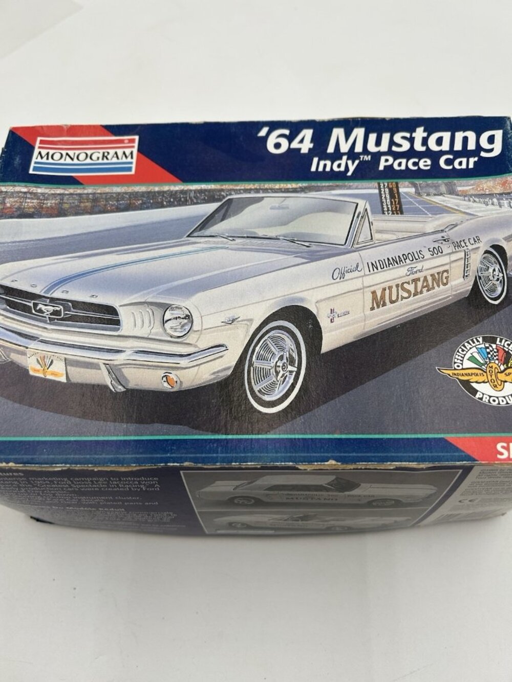 Open Box Monogram 64 Mustang Indy Pace Car 1/24 Scale Model Kit Racing Hobby